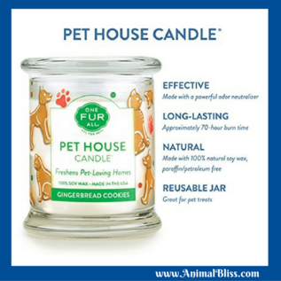 One Fur All Pet House - Candle Gingerbread Cookies  8.5oz