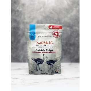 Mosaic - Ostrich Chips Infused with Beetroot, 2.5 oz Dog Treats