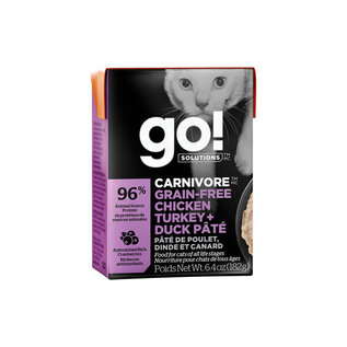 Petcurean Petcurean - Go! Carnivore Chicken, Turkey, & Duck Pate  Cat 6.4oz