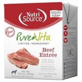 Pure Vita - LID Grain Free Beef Entrée Pate Style Dog Food 12.5 Oz - single