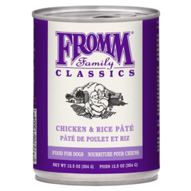 Fromm Family Foods Fromm - Classic Chicken & Rice Dog Cans 12/12.5 oz. Case