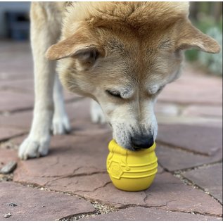 SodaPup Soda Pup - Large Honey Pot Durable Rubber Treat Dispenser & Enrichment