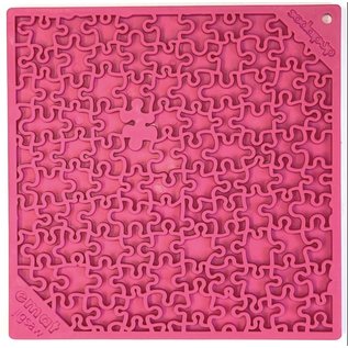 SodaPup Soda Pup - Jigsaw Design Emat Enrichment Licking Mat  Pink