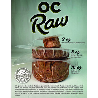 OC RAW OC Raw - Turkey & Produce Bulk 18#