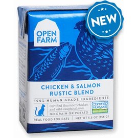 Open Farm Pet Open Farm - Chicken & Salmon Blend Cat 5.5oz/case