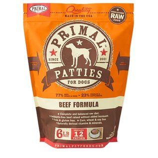 Primal - K9 Beef Patties 6#