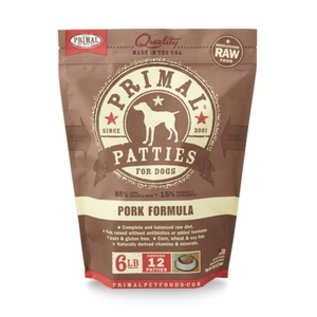 Primal - K9 Pork Patties 6#