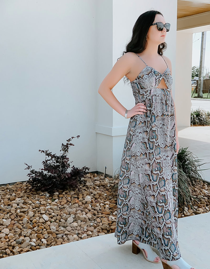 snake skin maxi