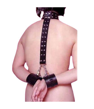 SMT Vegan Lockable Collar And Behind Back Restraints