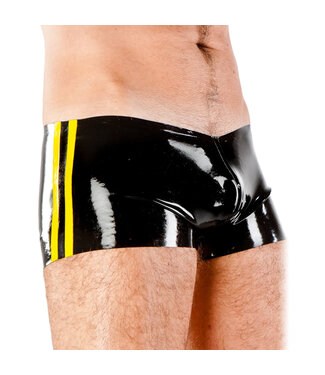 Polymorphe Mens Latex Boxer Shorts with Contrast Piping