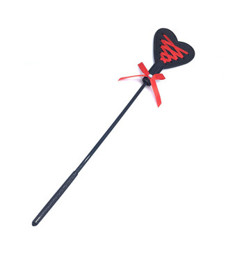 ETC Heart Shape Riding Crop with Red Ribbon
