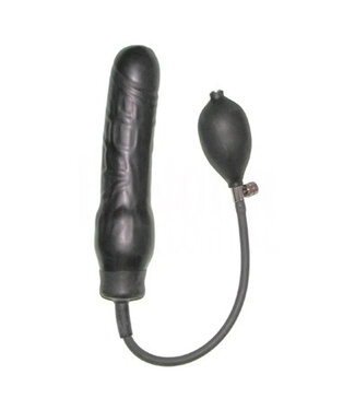 HON Moulded Latex Inflatable Dildo Black