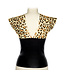 Leopard Latex Pointed Shoulders Top