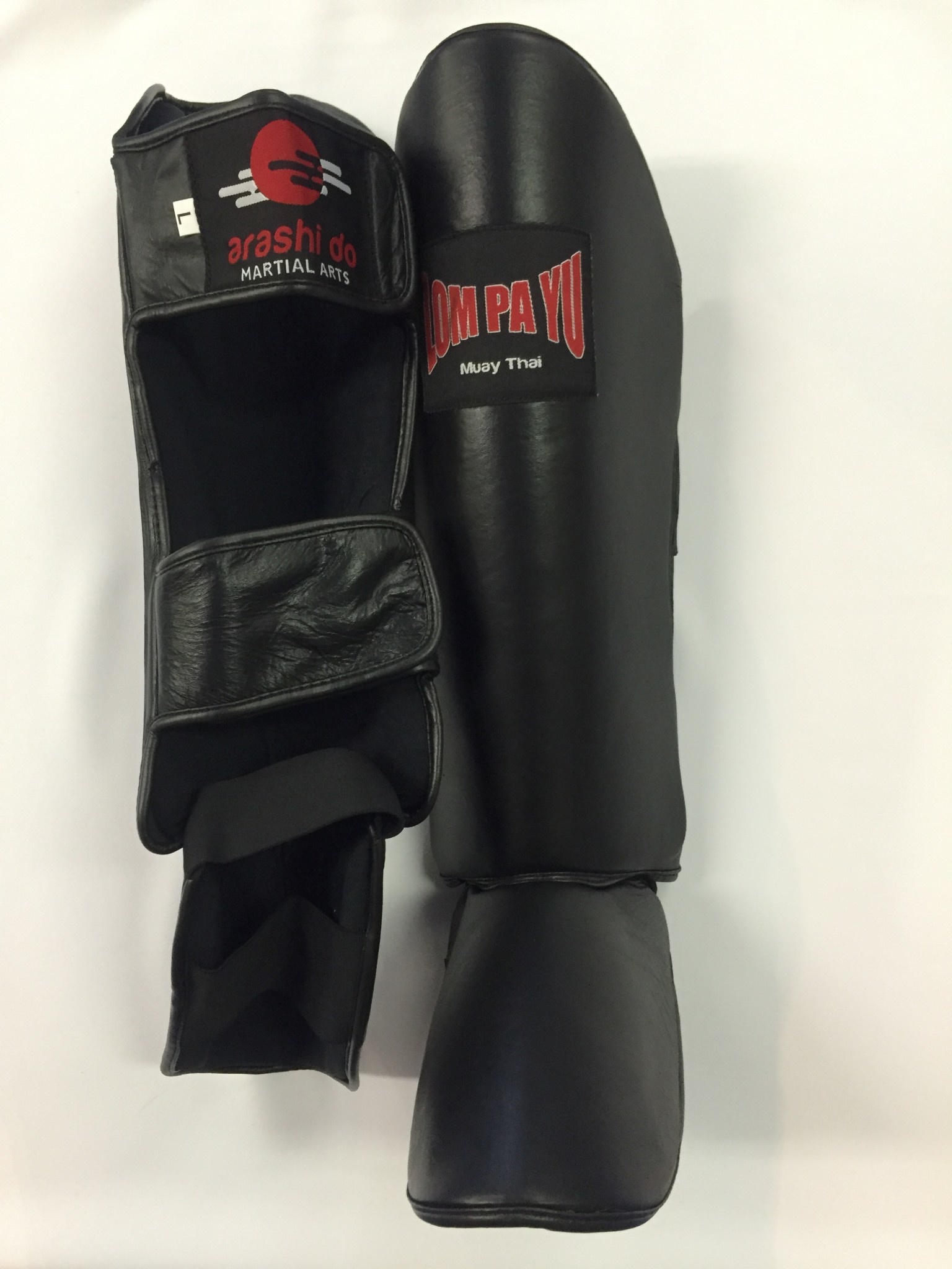 Shin Guards Leather ArashiDo Martial Arts