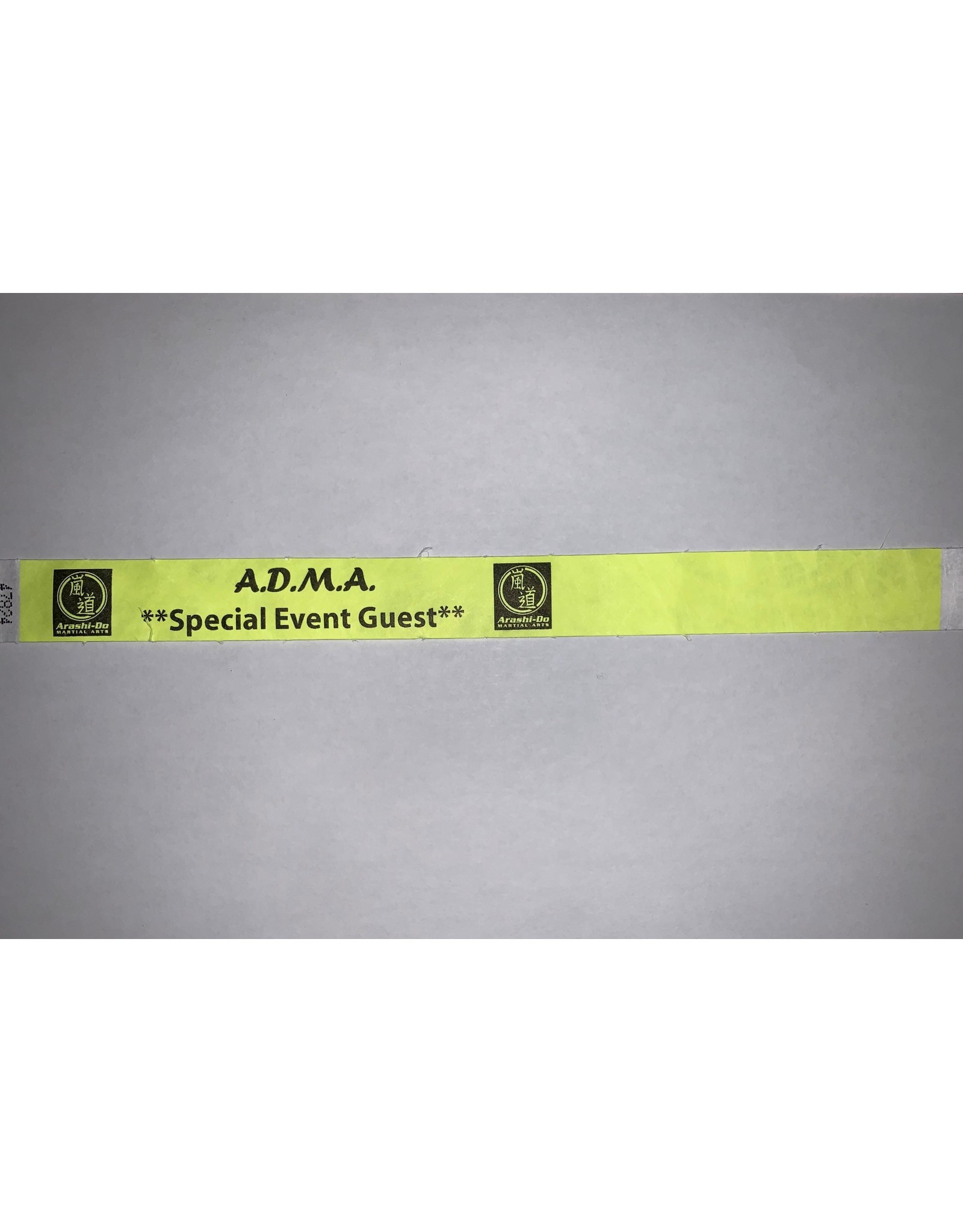 ADMA Special Event Wristbands