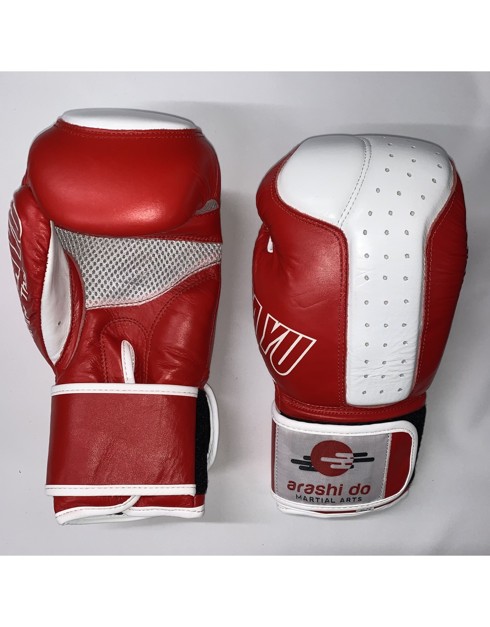 Lom Pa Yu Boxing Gloves - Lom Pa Yu - Red/White - 10, 12, 14, 16 oz.