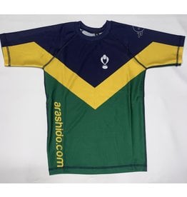Arashi-Do Behring Rash Guard Short Sleeve - Brazil Hero