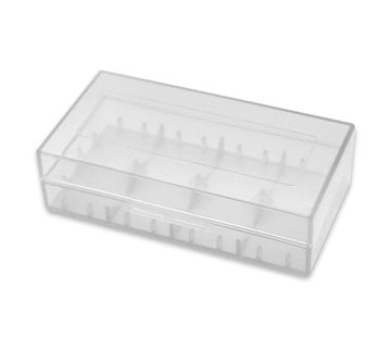 Dual 18650 Battery Case Clear