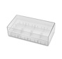 Dual 18650 Battery Case Clear