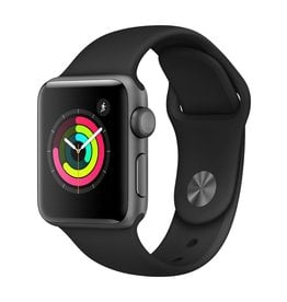 Apple Watch Series 3 GPS, 42mm Space Gray Aluminum Case with Black Sport Band