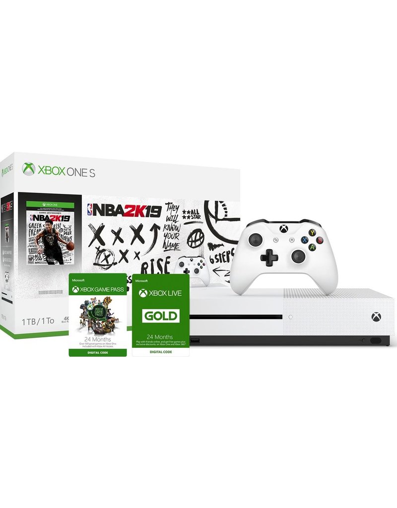 Microsoft Xbox One S 1TB Console - NBA 2K19 Bundle