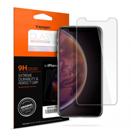 Spigen iPhone XS Max Screen Protector Glas.tR SLIM HD Clear