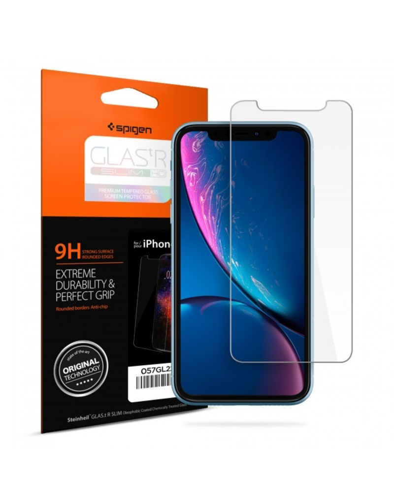 Spigen iPhone XR Screen Protector Glas. tR SLIM HD Clear