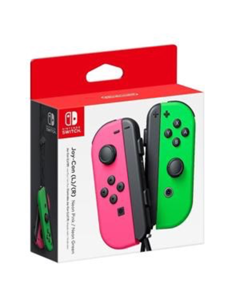 Nintendo Joy-Con Controllers - Neon Pink + Green
