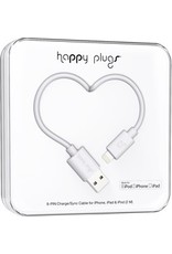 Happy Plugs Lightning to USB Cable - White