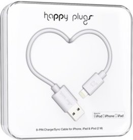 Happy Plugs Lightning to USB Cable - White