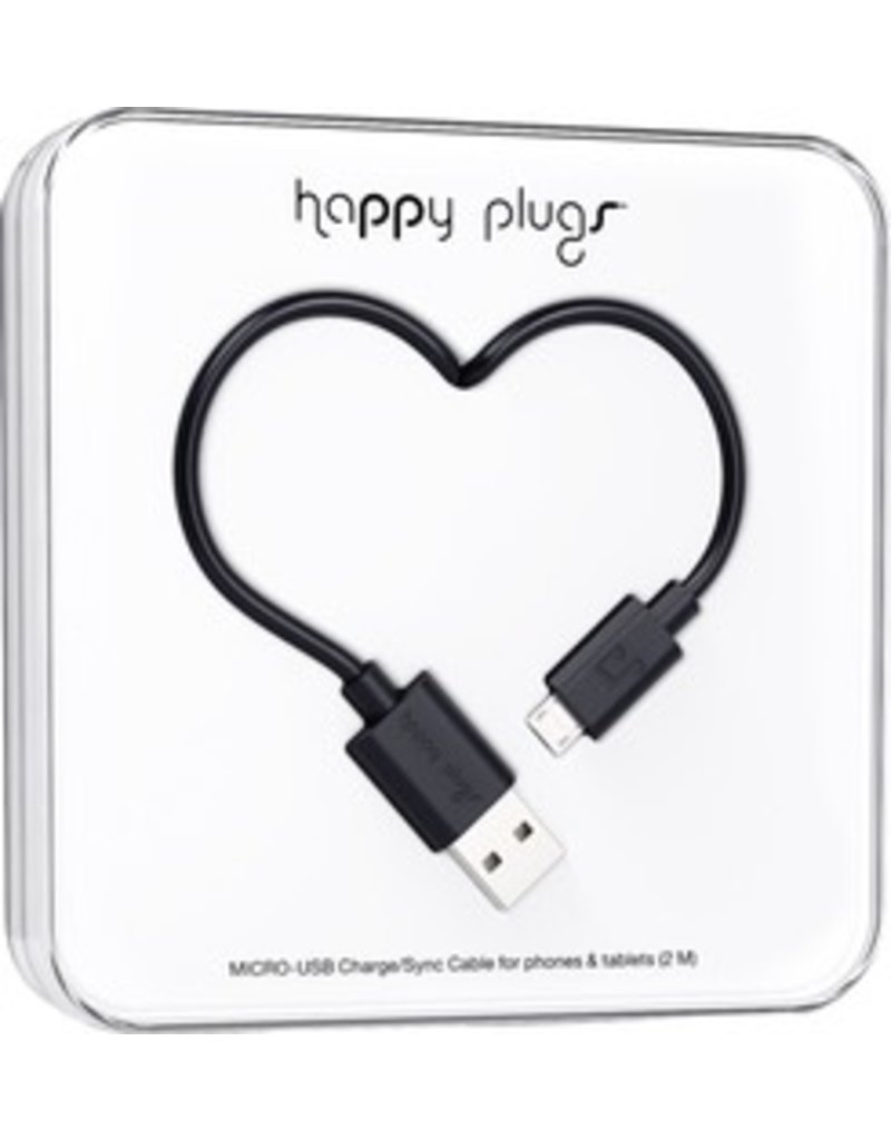 Happy Plugs Micro USB - Black