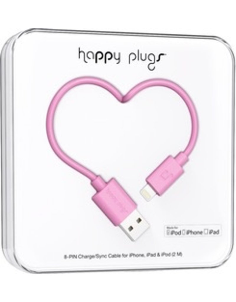 Happy Plugs Apple Charger - Pink