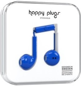 Happy Plugs Earbuds Plus w/mic - Blue