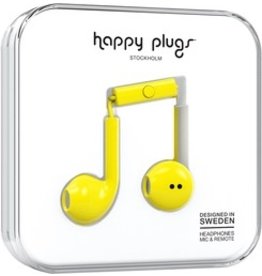 Happy Plugs Earbuds Plus w/mic - Yellow
