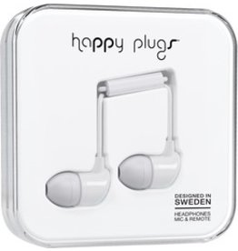 Happy Plugs In-Ear w/mic - White