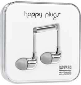 Happy Plugs In-Ear w/mic - Silver