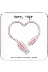 Happy Plugs Micro USB Cable - Pink Gold