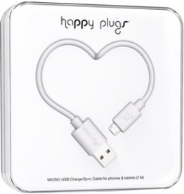 Happy Plugs Mico USB Cable - White