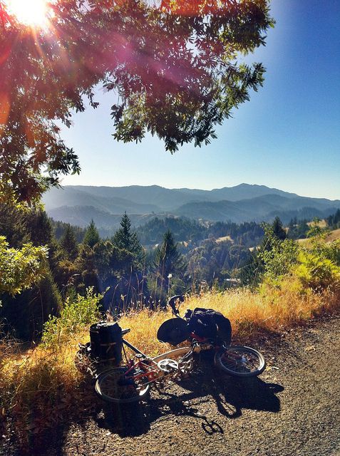 Down the Pacific Coast by Brompton