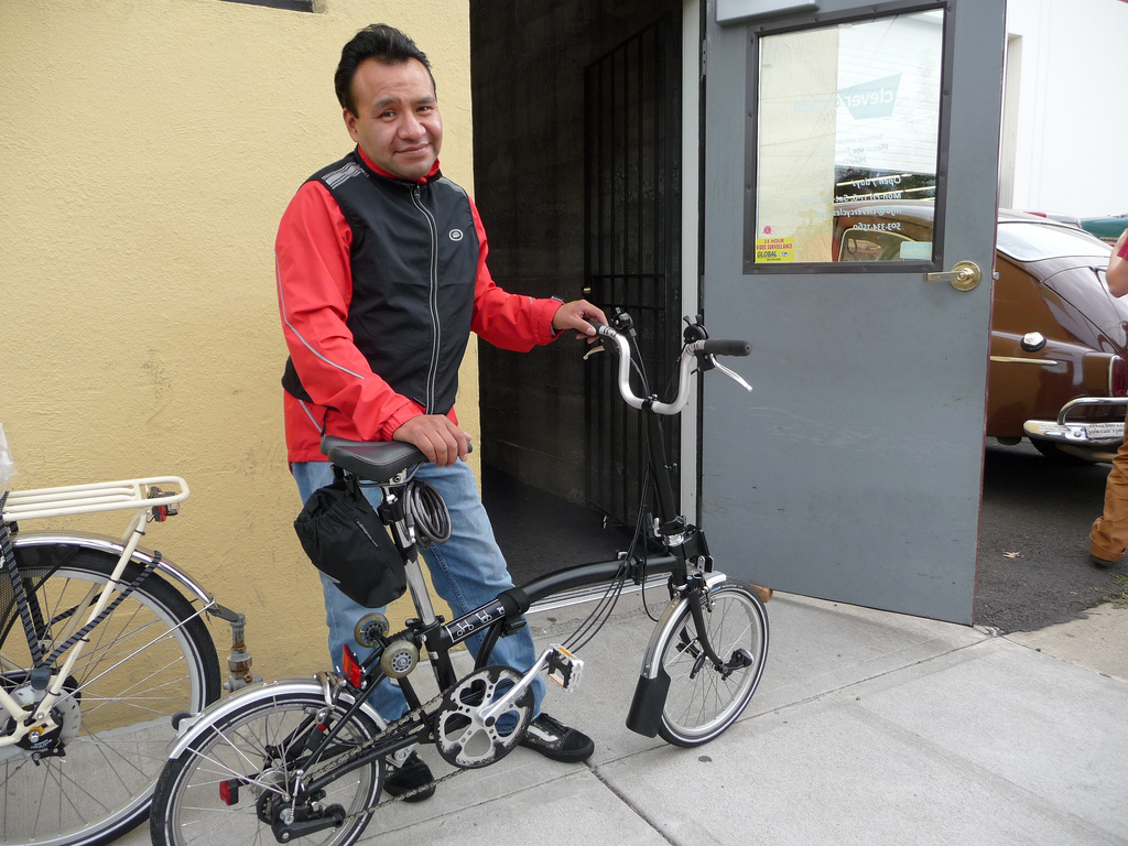 Daniel and his Brompton