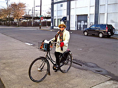 Lisa and her Workcycles bike