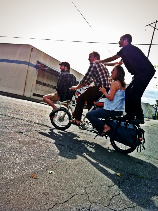 Our Oregon Manifest bike carrying four people