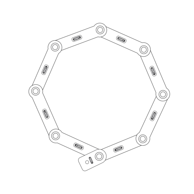 ABUS Bordo Big 6000 Folding Lock 120mm Key