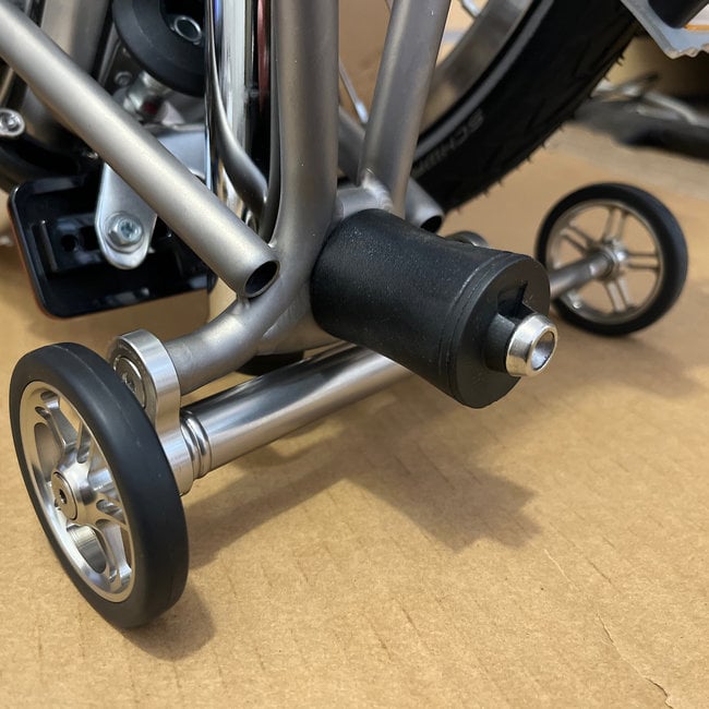 MiniMod Brompton Easy Wheel Extender with EZ Wheels