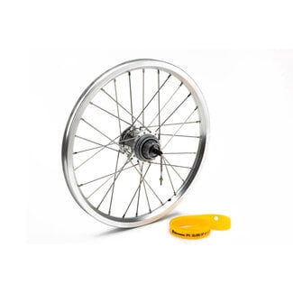 Brompton Brompton Rear wheel 3 speed BWR for 6 speed option includes fittings Silver - QRW3SS-BWR