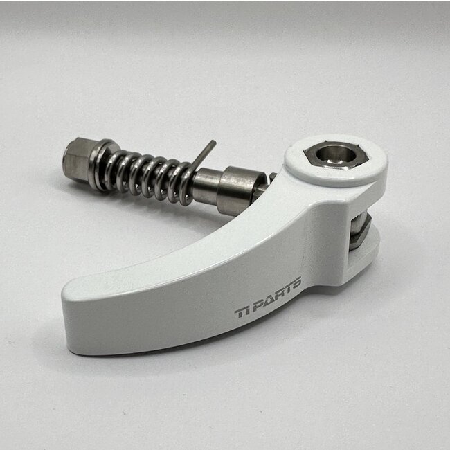 TPW Brompton Al Lever Seatpost Quick Release Clamp with Titanium Spacer - Cerakote Edition