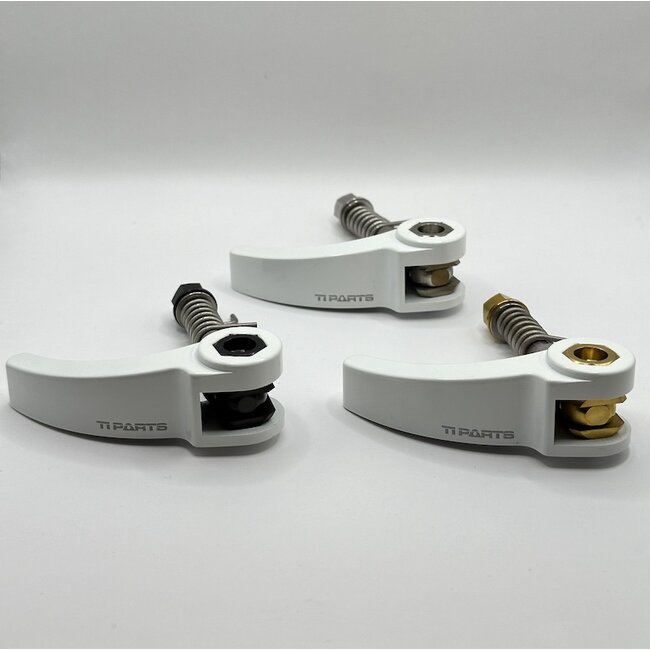 TPW Brompton Al Lever Seatpost Quick Release Clamp with Titanium Spacer - Cerakote Edition