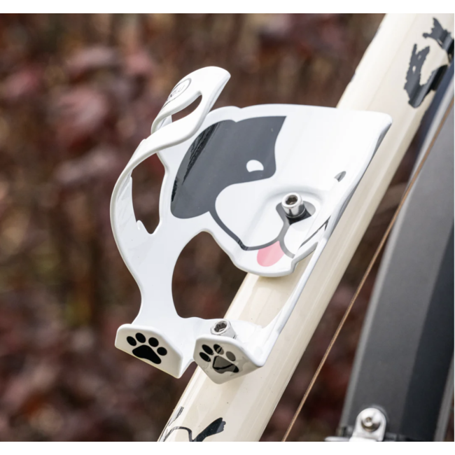 PDW Very Good Dog Water Bottle Cage, White