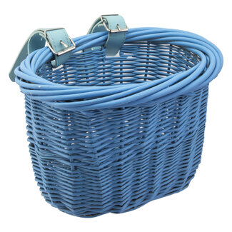 Sunlite Mini Willow Bushel Bike Basket, Child's Size, Blue