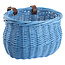 Sunlite Willow Bushel Bike Basket, Blue, Large